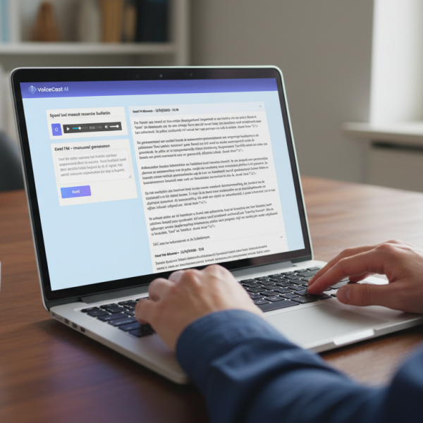 Voicecast: automatische nieuwebulletins voor radio met AI